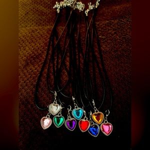 Black corded necklaces